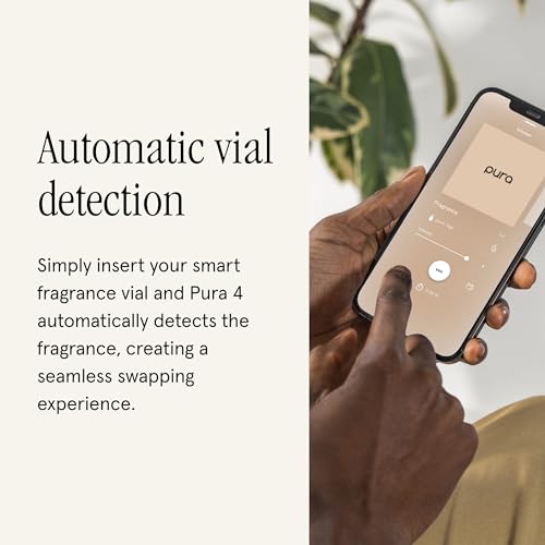 Pura & K. Hall Designs Home Scent Refill - Smart Home Air Diffuser - Up to 120-Hours of Premium Fragrance per Refill - Household Essential - Clean Diffuser Fragrance - 2 Pack, Washed Cotton