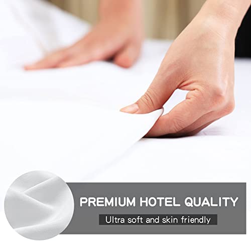 FreshCulture Twin Flat Sheet - Ultra Soft Microfiber, White