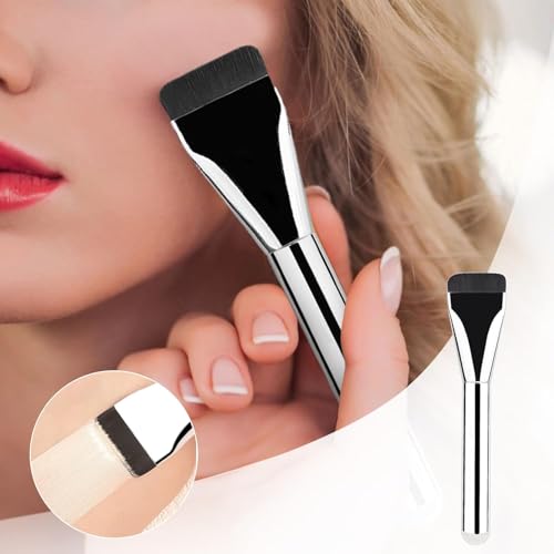 Flat Foundation Brush 2-Pack - Ultra Thin Soft Liquid Makeup Brush