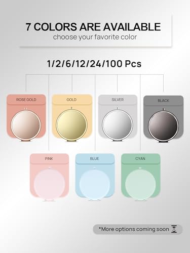 Portable Double-Sided Compact Mirror – 1x/2x Magnification, Silver