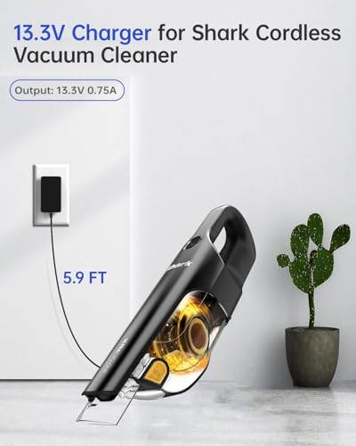 13.3V Replacement Charger for Shark UltraCyclone Cordless Vacuum