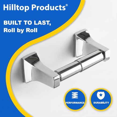 2 Pack Chrome Toilet Paper Holder Replacement Rods | Heavy-Duty Spring Loaded