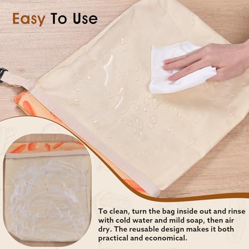 Premium XL Beeswax Bread Bags for Sourdough - Reusable & Eco-Friendly