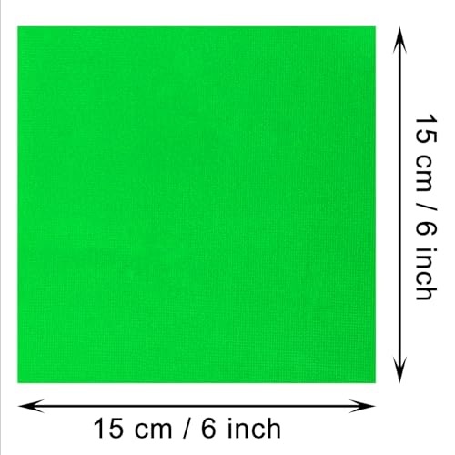 Green 6x6 Inch Aluminum Foil Candy Wrappers 100Pcs for Chocolates & Gifts