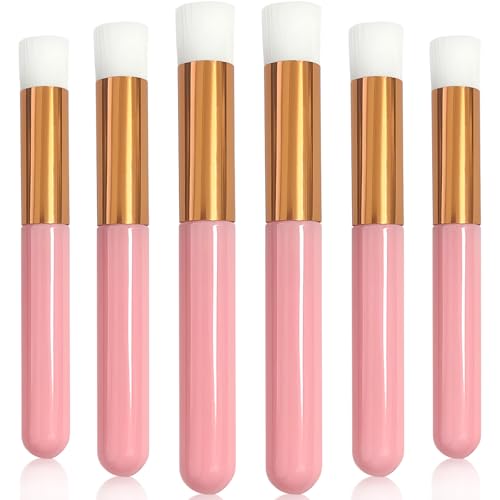 6-Piece Pink Lash Shampoo and Blackhead Removal Cleaning Brushes