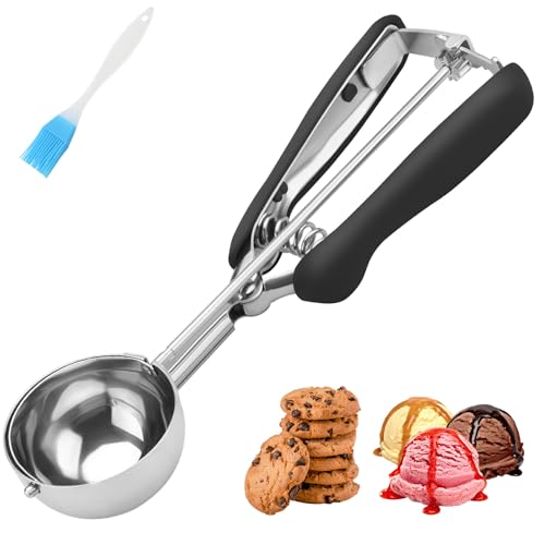 JETONN Large Cookie Scoop #20, 3 Tbsp Stainless Steel Dough Scooper