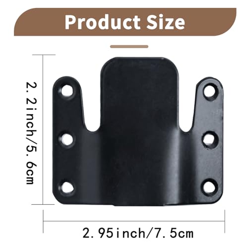 GOROBU 4-Piece Sectional Couch Connectors, Black Metal Interlocking Clips