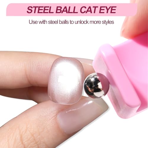 Cat Eye Nail Magnet Tool with Magnetic Bead for DIY Manicure Art Design