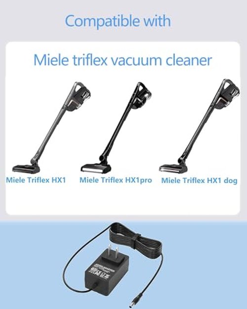 Charger Compatible with Miele Triflex Vacuum, Power Cord Compatible with Miele Triflex HX1 Pro HX1 11423870 11423880 11423920 11423660 11423900 11423650 Stick Vacuum