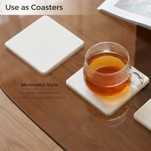 Mucco Diatomaceous Earth Stone Sink Tray - 3 Pack Fast Drying Soap Holder