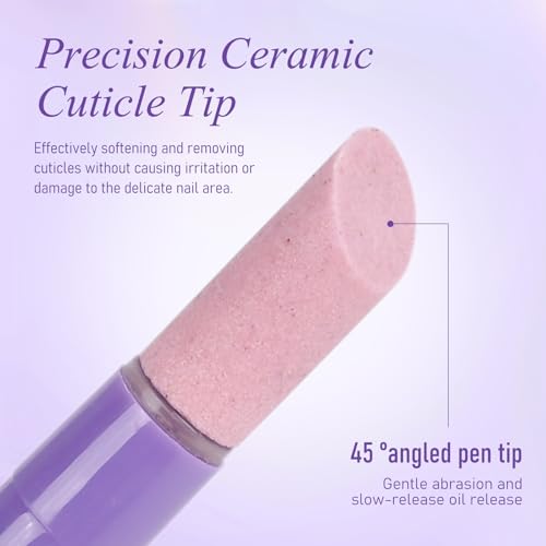 FREEORR 4-in-1 Cuticle Oil Pen with Ceramic Pusher Tip - 2 Pack