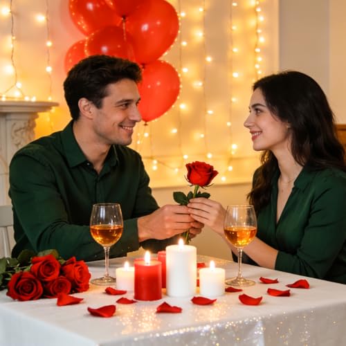 1200 PCS Red Artificial Silk Rose Petals for Weddings & Events