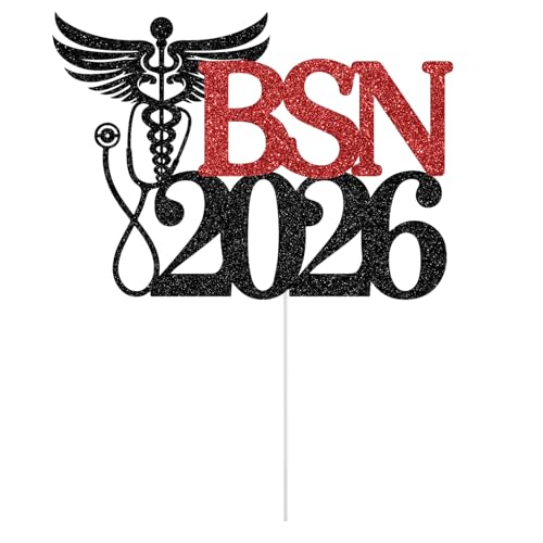 Congrats BSN 2026 Cake Topper - Graduation Party Decoration