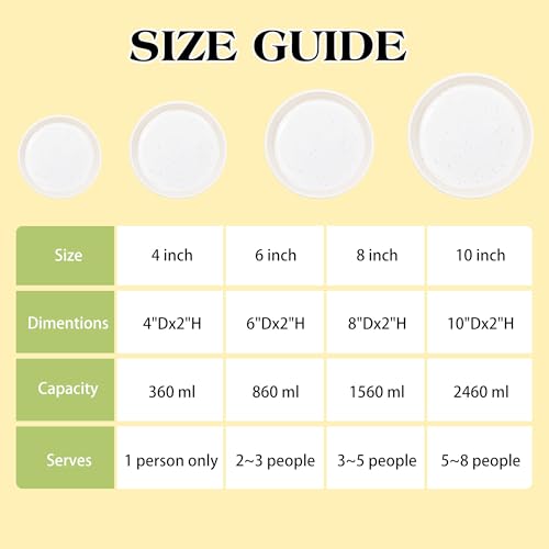 AOTASO 6 Inch Silicone Round Cake Pans, Nonstick Baking Mold Set of 3