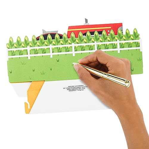 Hallmark Red Tractor Pop Up Card for Kids - Fun Birthday Greeting