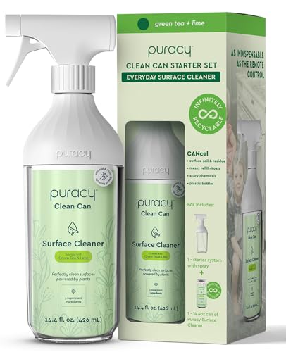Puracy Plant-Powered All-Purpose Cleaner - Green Tea & Lime, 14.4 fl oz