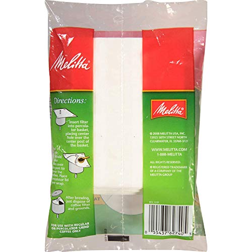 Melitta Wrap Coffee Filters - 40 Count, Fits All Percolators