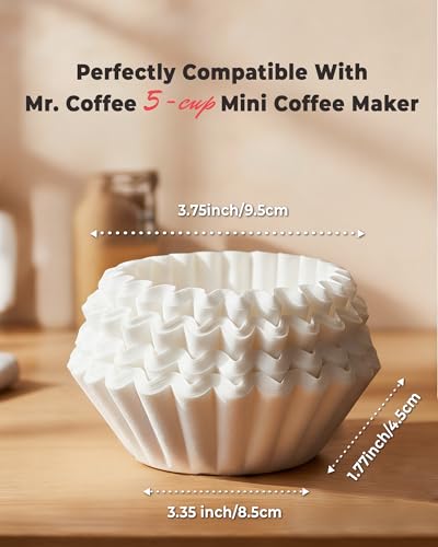 Brew Choice Basket Coffee Filters, 4-5 Cup Size, 200 Count - Universal Fit