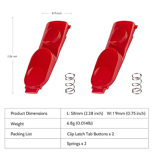 Dyson Vacuum Replacement Clip Latch Tab Button - 2 Pack