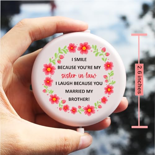 Sister-in-Law Travel Compact Makeup Mirror Birthday Gift