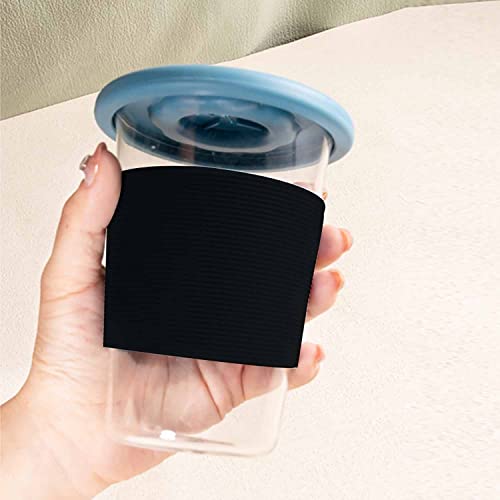 Heat-Resistant Silicone Coffee Cup Sleeves - 10 Pack