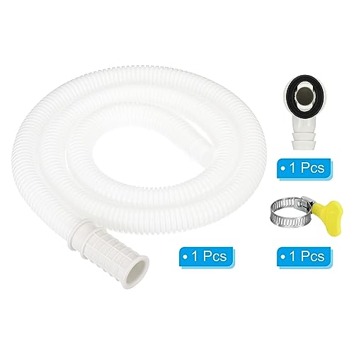 PATIKIL 3.3ft Air Conditioner Drain Kit with Clamp - Flexible Hose & Connector