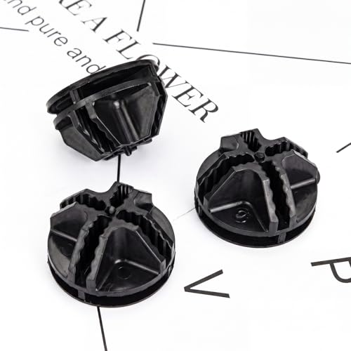 Jovitec 32-Piece Black ABS Cube Connectors for Wire Storage
