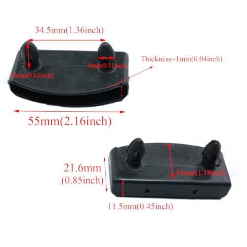 Yukata Bed Slat Holders - 30 Pack Black Replacement End Caps