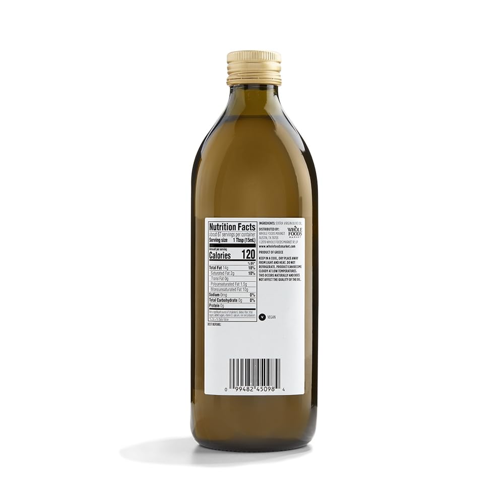 365 by Whole Foods Market - Greek Extra Virgin Olive Oil | Premium Quality, 33.8 Fl Oz
