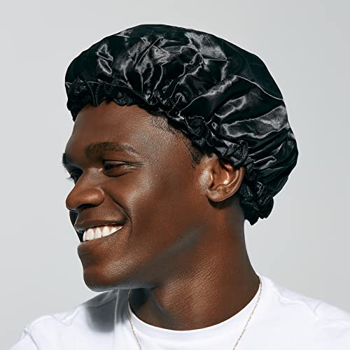 Kiss Colors & Care Extra Large Silky Satin Sleep Bonnet Cap