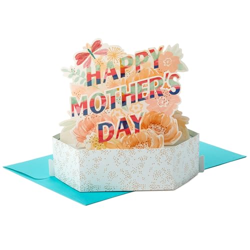 3D Pop-Up Mother's Day Card with Pink Flowers & Butterfly