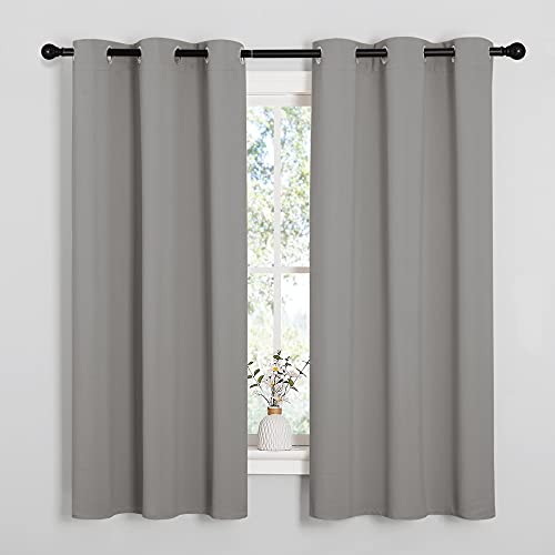NICETOWN Sand Blackout Curtains 42" x 63" - Thermal Insulated Grommet Drapes (2 Panels)