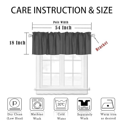 Independence Day American Flag Valance Curtain - 54x18 inch