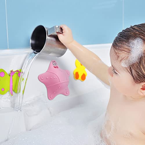 Pink Bathtub Overflow Drain Cover with 5 Suction Cups