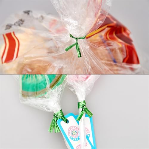 800 PCS Red Metallic Twist Ties - 5 Inch for Bakery & Gift Bags