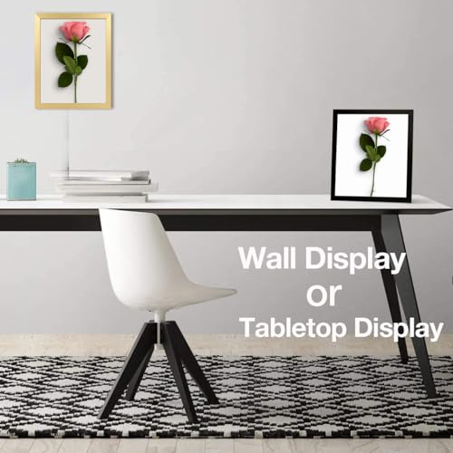 RUN HELIX 8x12 Gold Picture Frame for Wall or Tabletop Display