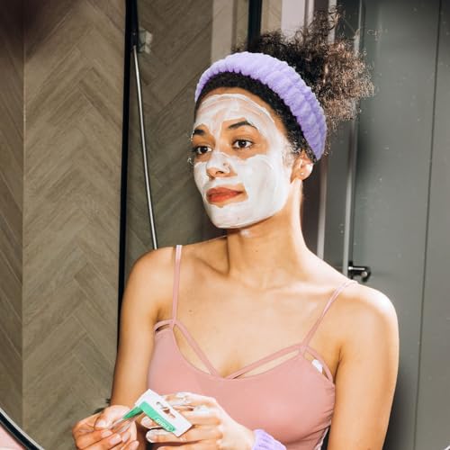 Purple Spa Headband and Wristbands Set for Face Washing