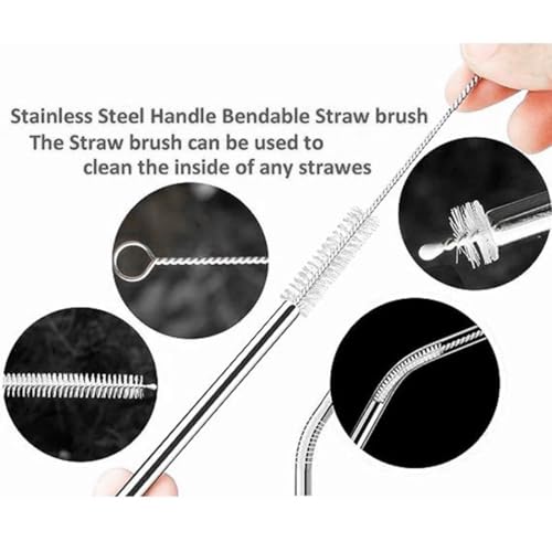 Extra Long Straw Cleaner Brush Kit - 9-Piece Set for Sippy Cups & Tumblers