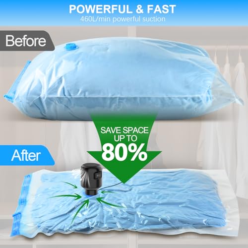 Portable Electric Vacuum Pump for Storage Bags - 55W 5000PA