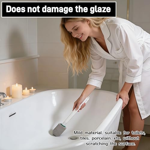 Long Handle Pumice Stone Toilet Cleaner Set for Hard Water Stains
