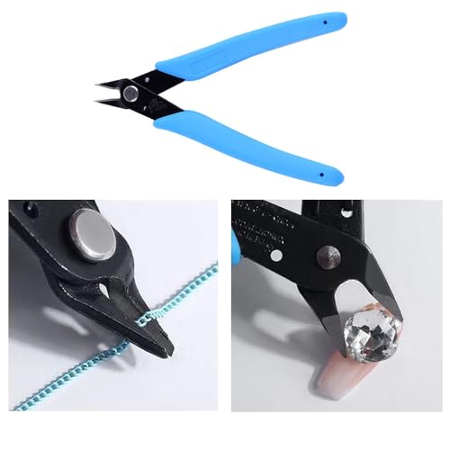 NentMent 2 Pack Nail Art Scissors Rhinestone Remover & Micro Cutters