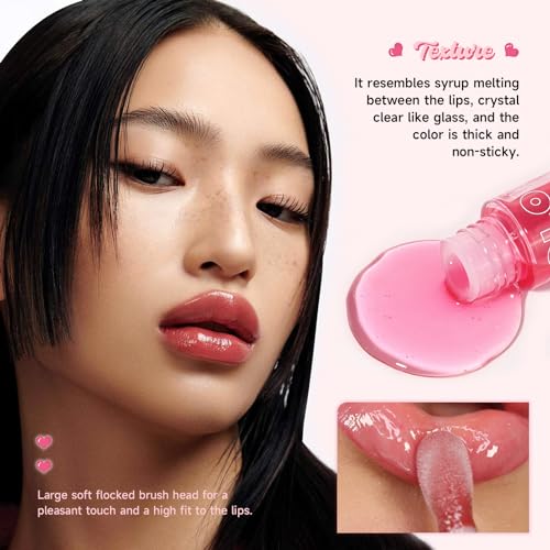 Honeyouth 2-in-1 Natural Lip Plumper Gloss and Hydrating Care Serum