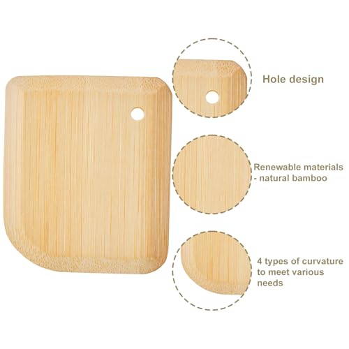 Bamboo Brush and Pot Scraper Set for Cast Iron Cookware