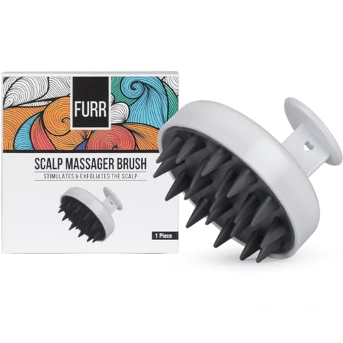 FURR Scalp Massager Shampoo Brush for Hair Growth and Stress Relief