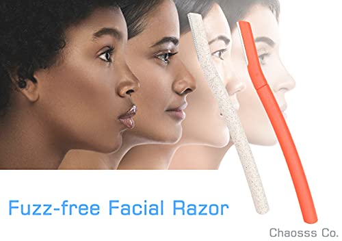 ChaosssCo Dermaplaning Tool & Eyebrow Razor - 4 Pack Peach Fuzz Shaver