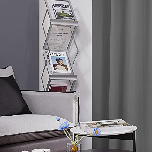 Deconovo Light Grey Blackout Curtain Panel, 42x120 Inch, Grommet Top