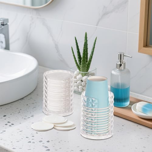 Bathroom Cup Dispenser for 3oz Mouthwash Cups - Clear Acrylic Organizer