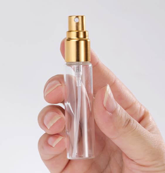 10 Pcs 5ml Refillable Glass Perfume Atomizer Travel Spray Bottles