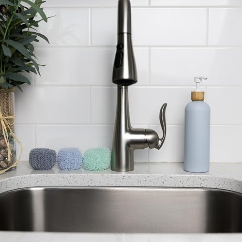 Fox Run Mesh Dish Scrubber Set of 3 Multicolor Polyester Kitchen Cleaners