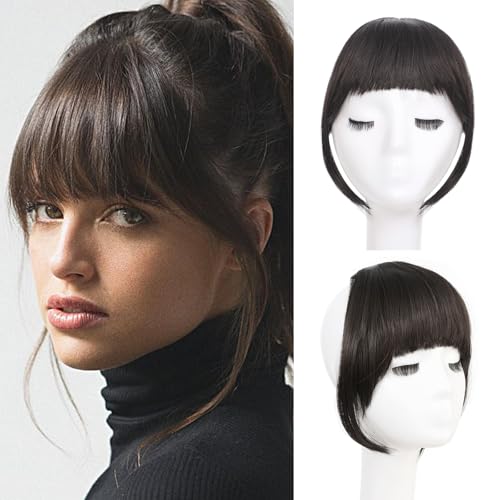 Savila Clip on Bangs for Women Synthetic Hair Piece